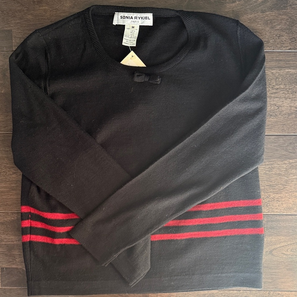 Sonia Rykiel Paris Black and Red Sweater